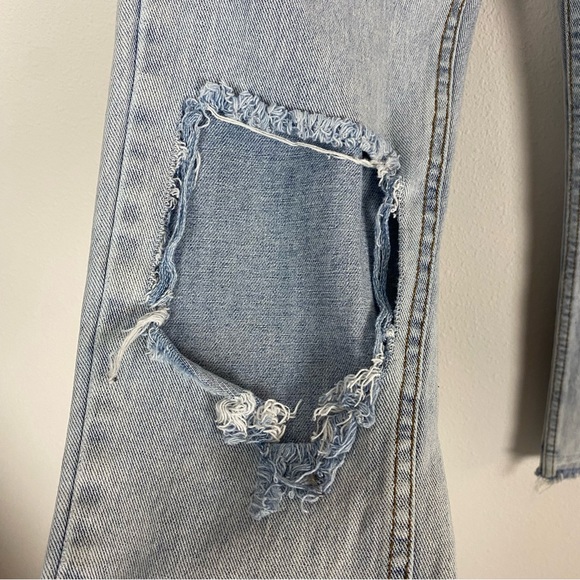 🎉HOST PICK!🎉 UNIF Acid Wash Distressed Straight Leg Denim Jeans - Picture 8 of 12